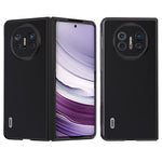 ABEEL For Huawei Mate X5 Case Genuine Cow Leather+PC Silky Phone Cover