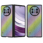 ABEEL For Huawei Mate X5 Case PU Leather Coated PC Rhinestone Texture Phone Cover