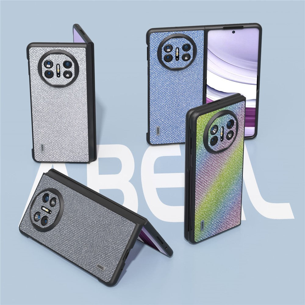 ABEEL For Huawei Mate X5 Case PU Leather Coated PC Rhinestone Texture Phone Cover