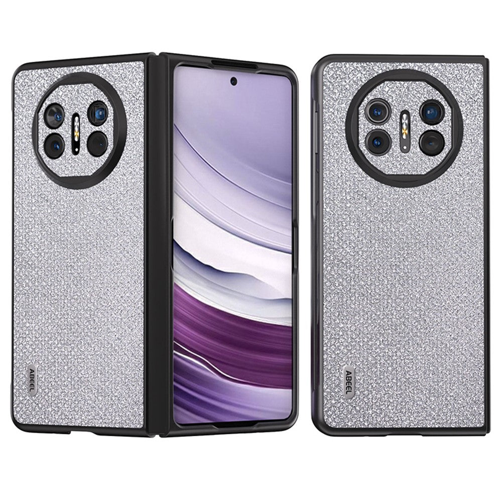 ABEEL For Huawei Mate X5 Case PU Leather Coated PC Rhinestone Texture Phone Cover