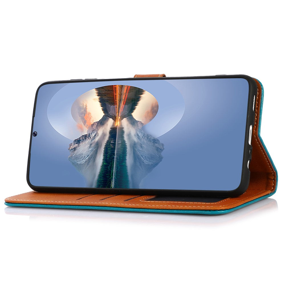 KHAZNEH For Samsung Galaxy A05 4G Case Cowhide Texture PU Leather Stand Wallet Phone Cover