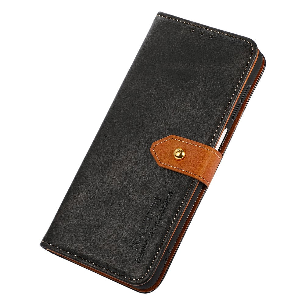 KHAZNEH For Samsung Galaxy A05 4G Case Cowhide Texture PU Leather Stand Wallet Phone Cover
