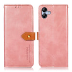 KHAZNEH For Samsung Galaxy A05 4G Case Cowhide Texture PU Leather Stand Wallet Phone Cover