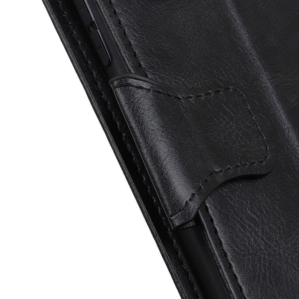For Samsung Galaxy A05 4G Case PU Leather Shell Crazy Horse Texture Phone Cover