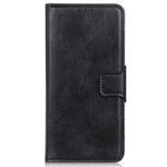 For Samsung Galaxy A05 4G Case PU Leather Shell Crazy Horse Texture Phone Cover