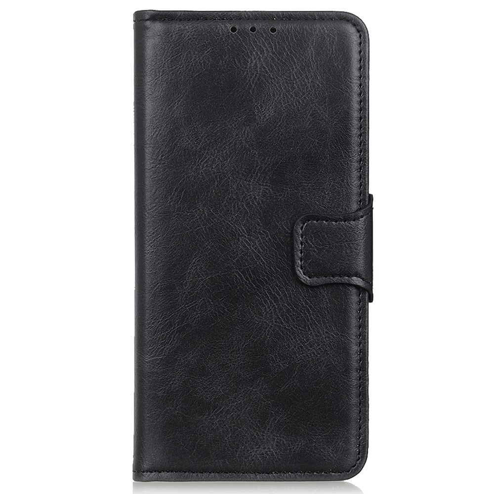 For Samsung Galaxy A05 4G Case PU Leather Shell Crazy Horse Texture Phone Cover