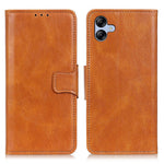 For Samsung Galaxy A05 4G Case PU Leather Shell Crazy Horse Texture Phone Cover