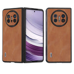 ABEEL For Huawei Mate X5 Case Cowhide Texture Leather + PC Phone Cover