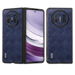 ABEEL For Huawei Mate X5 Case Grid Texture Leather Coated PC Phone Cover