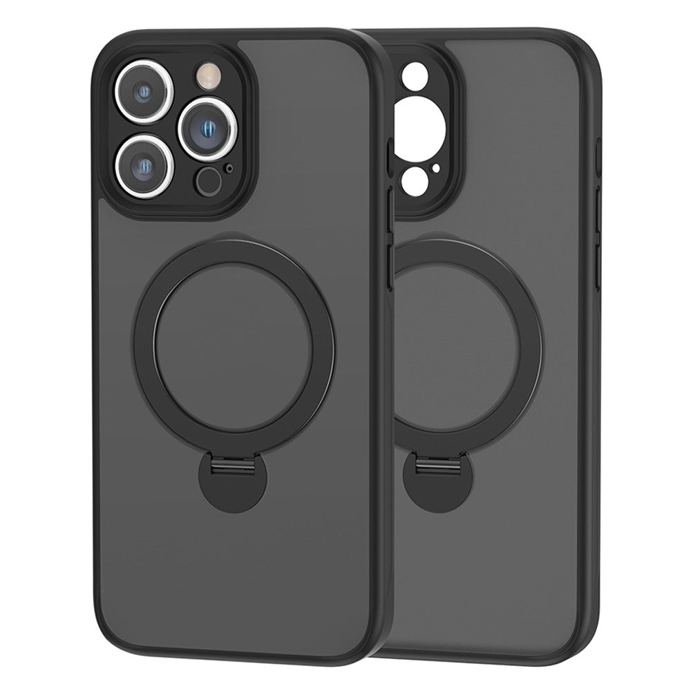 For iPhone 15 Pro Phone Case TPU+Acrylic Kickstand Drop Protection Cover