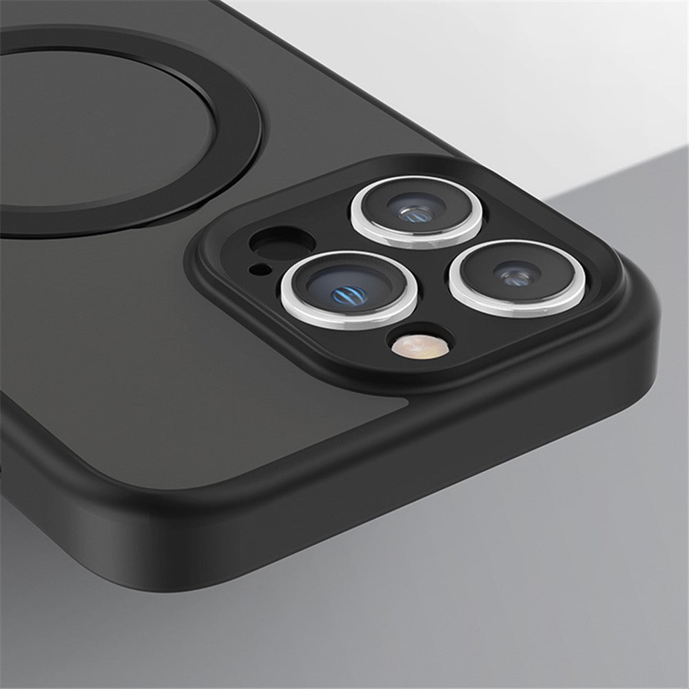 For iPhone 15 Pro Phone Case TPU+Acrylic Kickstand Drop Protection Cover