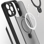 For iPhone 15 Pro Phone Case TPU+Acrylic Kickstand Drop Protection Cover