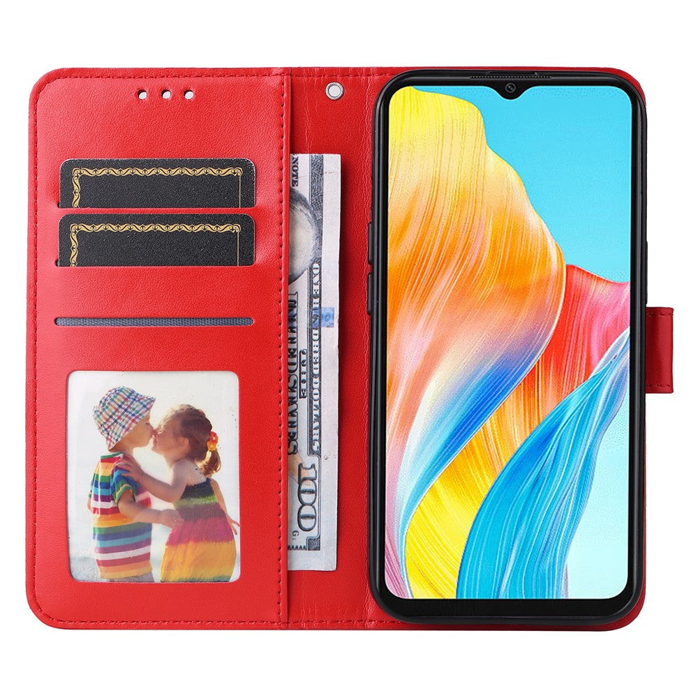 For Oppo A38 4G Case Wallet Slim-Fit PU Leather Magnetic Phone Cover
