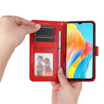 For Oppo A38 4G Case Wallet Slim-Fit PU Leather Magnetic Phone Cover
