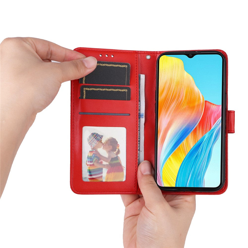 For Oppo A38 4G Case Wallet Slim-Fit PU Leather Magnetic Phone Cover