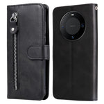 For Huawei Mate 60 Pro Case Shockproof Calf Texture Zipper Wallet Stand Smartphone Cover