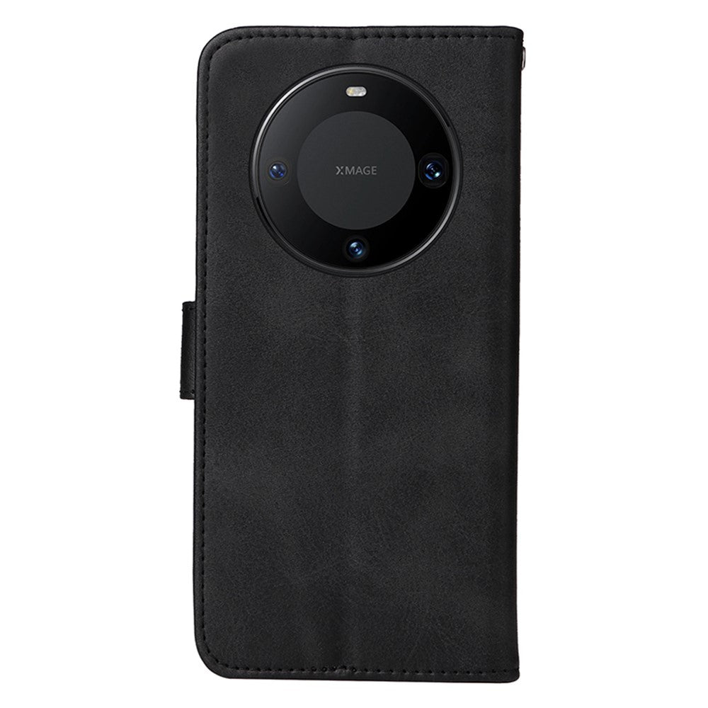 For Huawei Mate 60 Pro Case Calf Texture Wallet Stand PU Leather Protection Cell Phone Cover