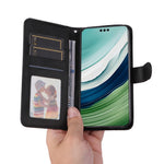 For Huawei Mate 60 Pro Case Calf Texture Wallet Stand PU Leather Protection Cell Phone Cover