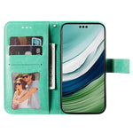 For Huawei Mate 60 Pro Case Floral Pattern PU Leather Wallet Stand Phone Cover