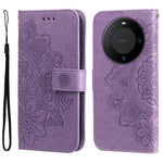 For Huawei Mate 60 Pro Case Floral Pattern PU Leather Wallet Stand Phone Cover