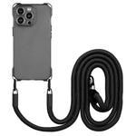 For iPhone 14 Pro Case Four Corners Drop Protection TPU Shell Cover with Hanging Rope