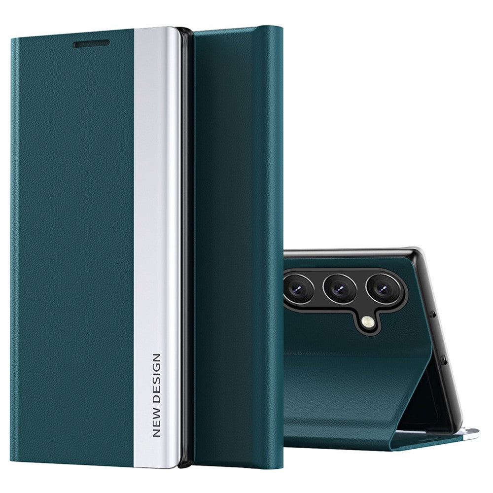 For Samsung Galaxy M34 5G / F34 5G Case PU Leather Electroplating Stand Cover