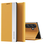 For Samsung Galaxy M34 5G / F34 5G Case PU Leather Electroplating Stand Cover