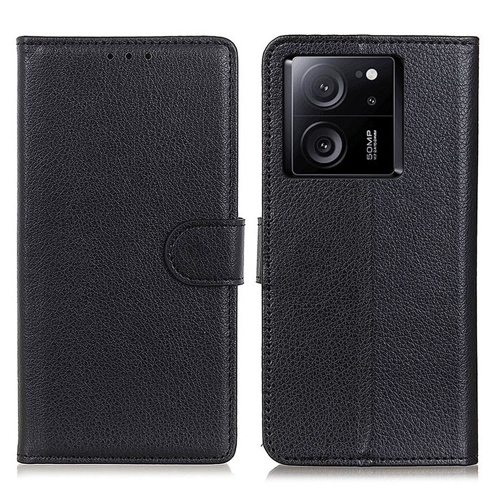 For Xiaomi 13T / 13T Pro / Redmi K60 Ultra Case Litchi Texture PU Leather Wallet Stand Phone Cover