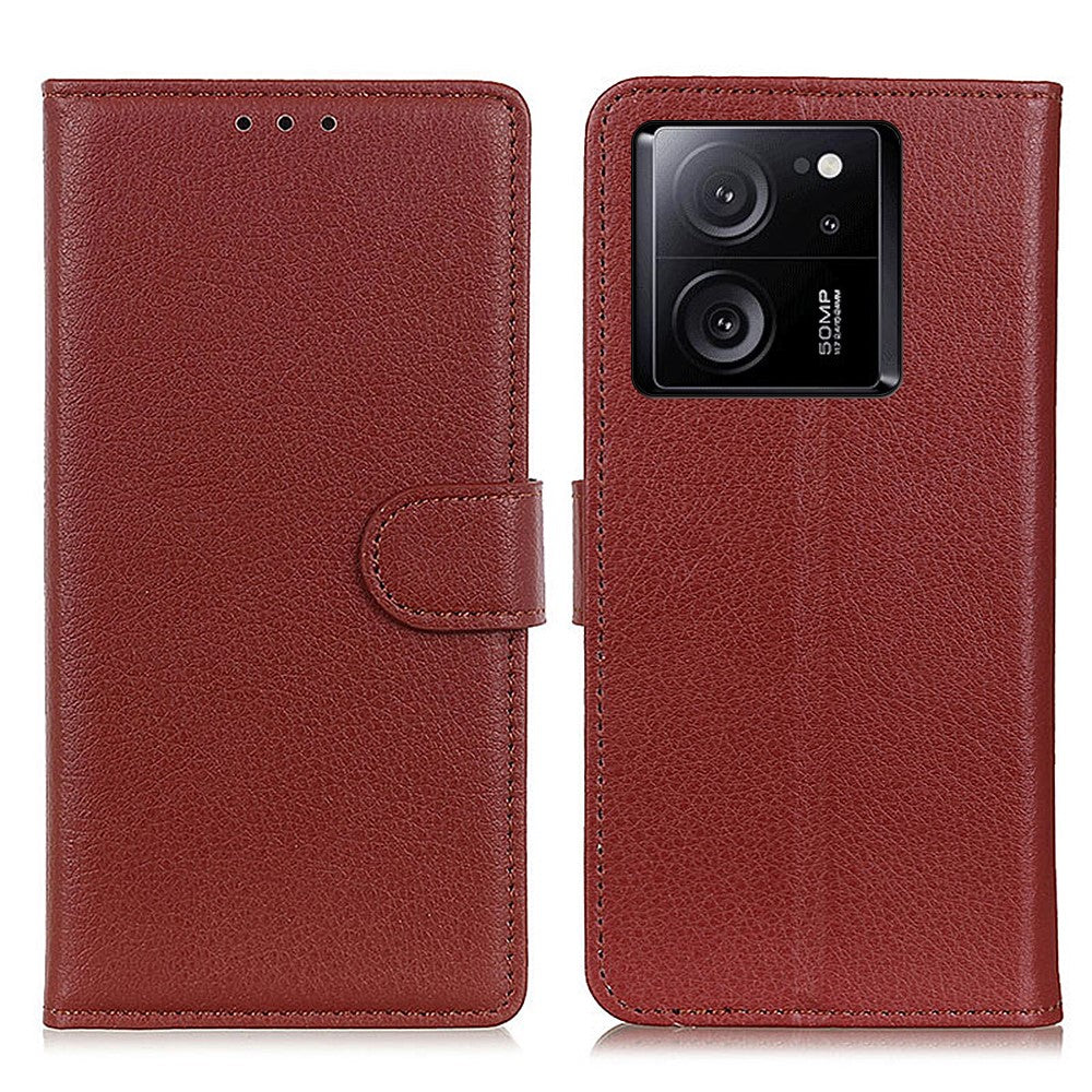 For Xiaomi 13T / 13T Pro / Redmi K60 Ultra Case Litchi Texture PU Leather Wallet Stand Phone Cover