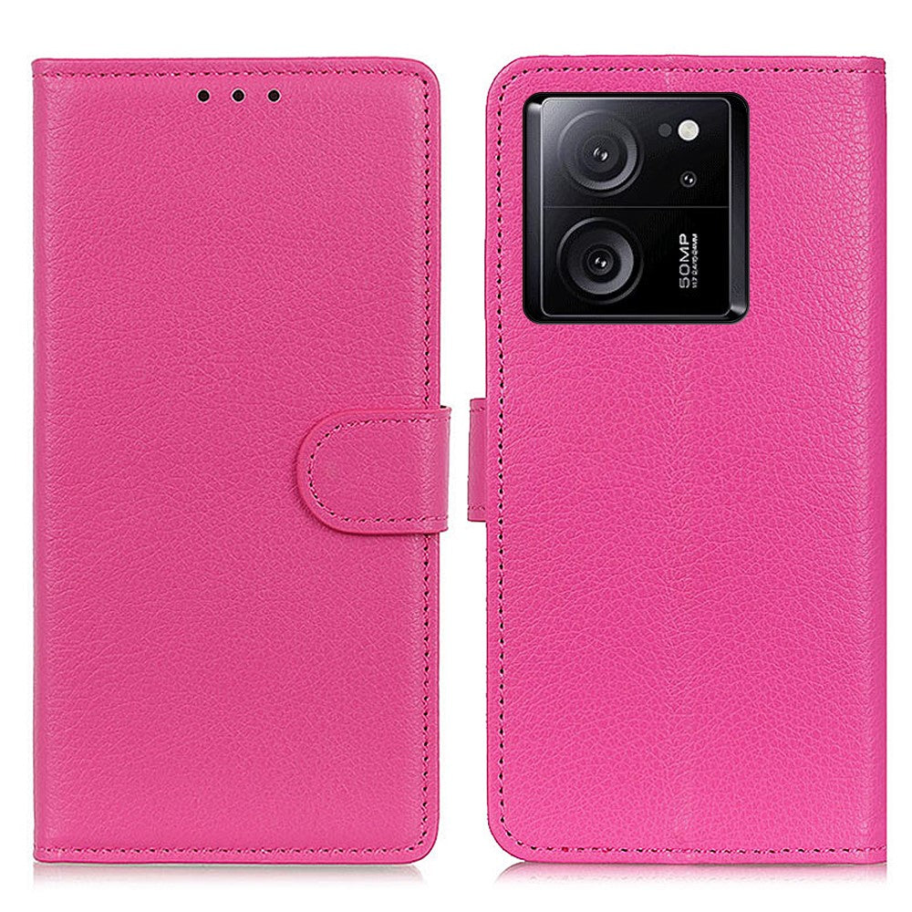 For Xiaomi 13T / 13T Pro / Redmi K60 Ultra Case Litchi Texture PU Leather Wallet Stand Phone Cover