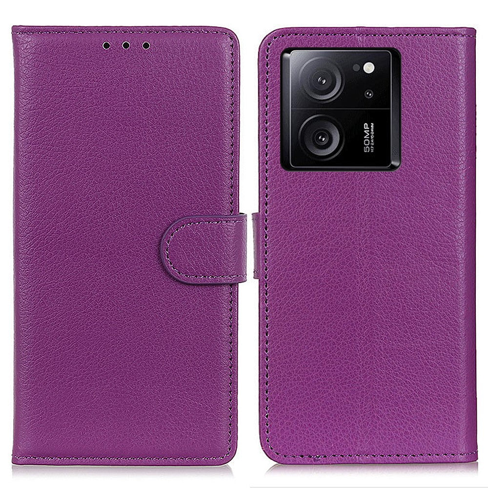 For Xiaomi 13T / 13T Pro / Redmi K60 Ultra Case Litchi Texture PU Leather Wallet Stand Phone Cover