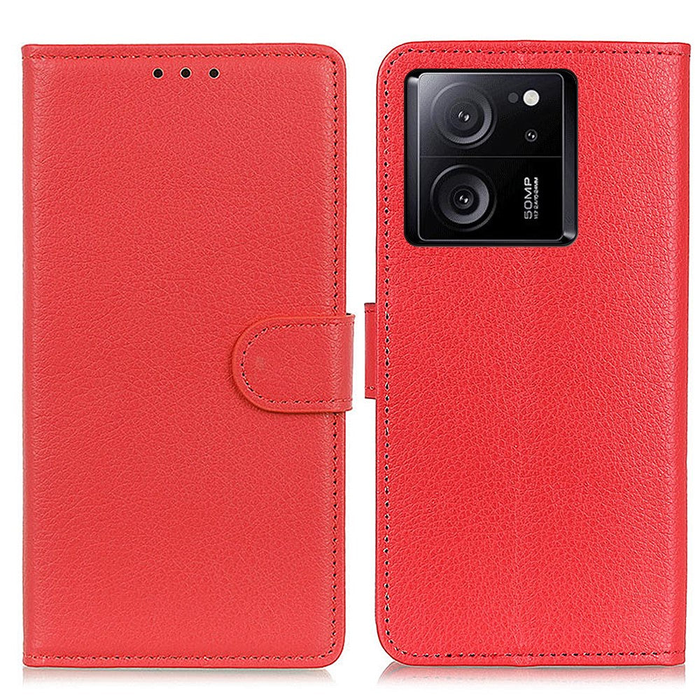For Xiaomi 13T / 13T Pro / Redmi K60 Ultra Case Litchi Texture PU Leather Wallet Stand Phone Cover