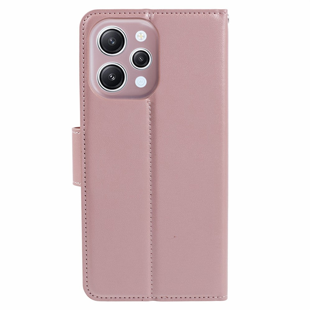 HANMAN Mill-serien för Xiaomi Redmi 12 4G / 5G (Global) / Redmi Note 12R 5G / Poco M6 Pro 5G-skal plånboksfodral för mobil