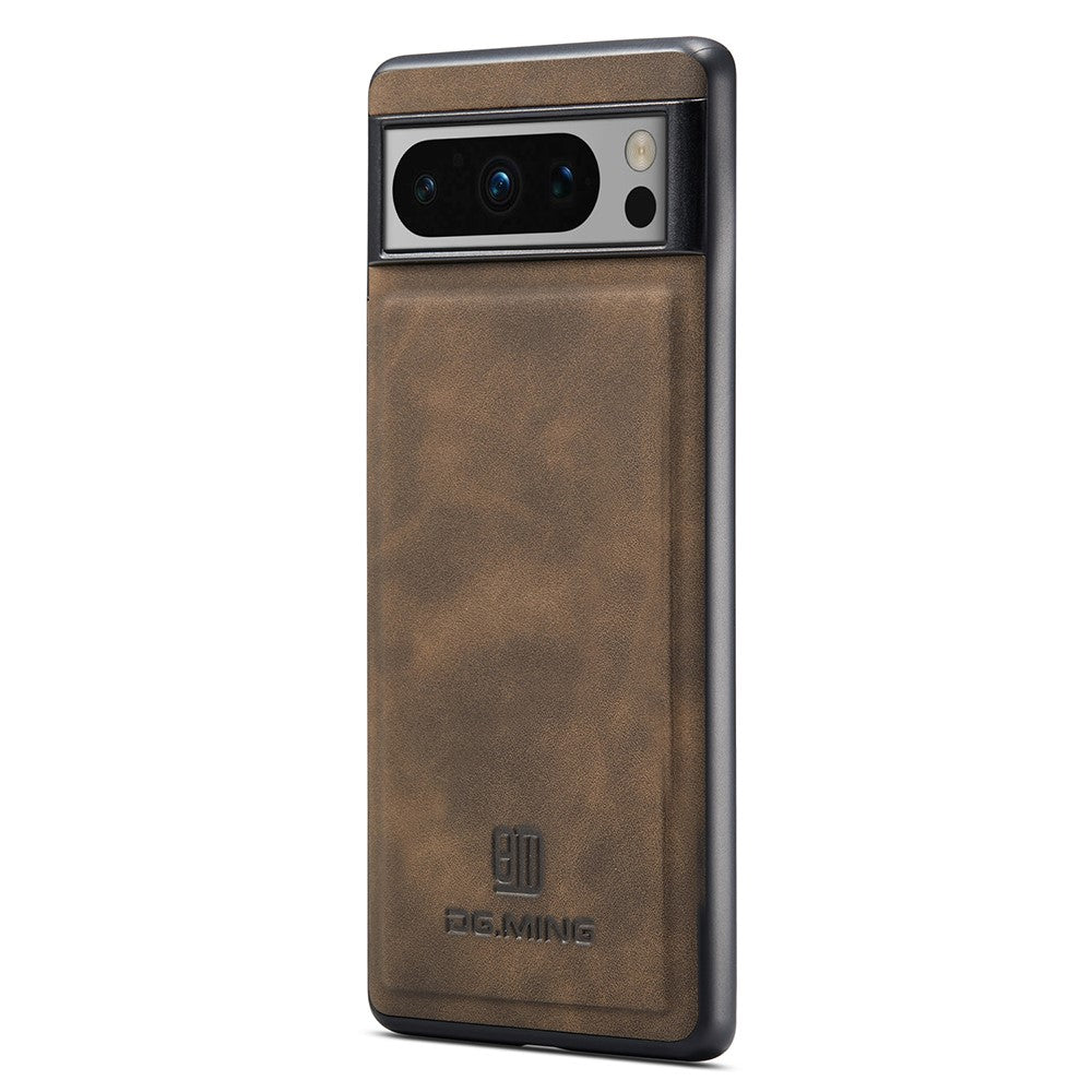DG.MING til Google Pixel 8 Pro Cover PU Læder+PC+TPU Mobiltelefon Bagcover