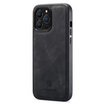 DG.MING Til iPhone 12 / 12 Pro Etui Faldsikker PU Læder+PC+TPU Bagcover