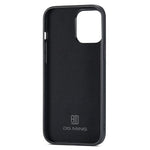 DG.MING Til iPhone 12 / 12 Pro Etui Faldsikker PU Læder+PC+TPU Bagcover