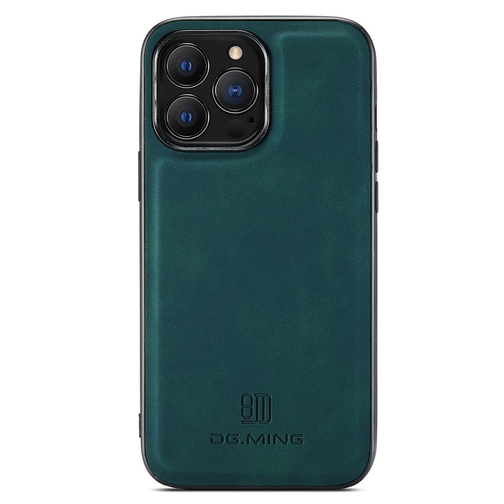 DG.MING Til iPhone 12 / 12 Pro Etui Faldsikker PU Læder+PC+TPU Bagcover