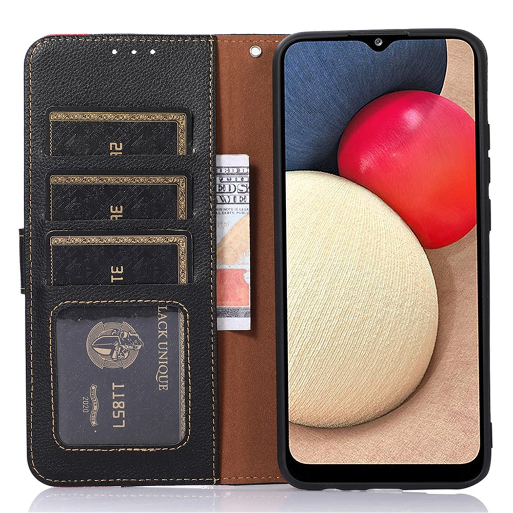 KHAZNEH Skal För Xiaomi 13T / 13T Pro / Redmi K60 Ultra RFID-blockerande läderfodral med stativ, plånbok