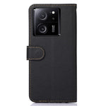 KHAZNEH Skal För Xiaomi 13T / 13T Pro / Redmi K60 Ultra RFID-blockerande läderfodral med stativ, plånbok