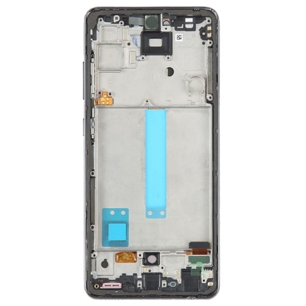 Til Samsung Galaxy A52 4G A525 / A52 5G A526 / A52s 5G A528 Grade C OLED-skærm og digitizer-enhed + ramme (uden logo)