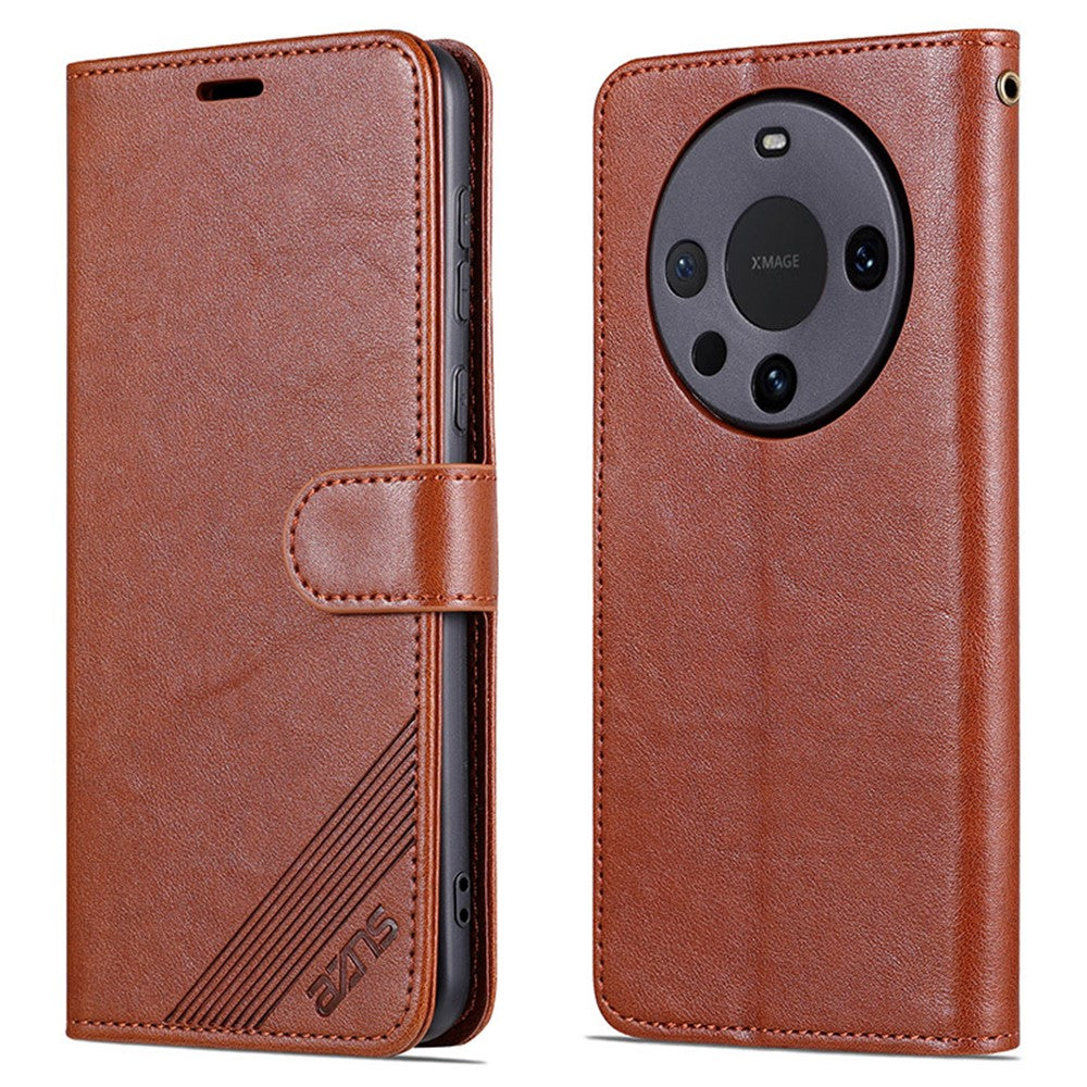 AZNS For Huawei Mate 60 Case PU Leather Phone Cover with Wallet Stand