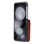AZNS til Samsung Galaxy Z Flip5 5G læderetui kortholder beskyttende telefoncover