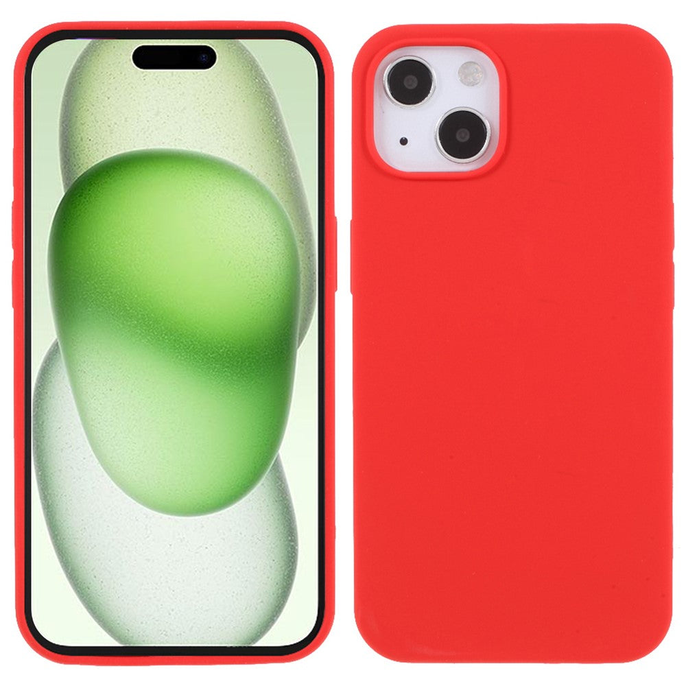Silikonfodral till iPhone 15 Plus - Mobilmobilens baksida - Skydd