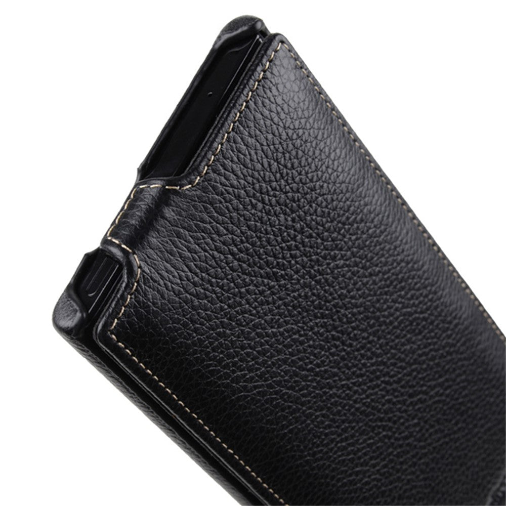 MELKCO til Samsung Galaxy Note20 Ultra / Note20 Ultra 5G Cover Lodret Flip Ægte Koskind+PC Cover