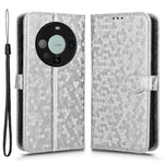 For Huawei Mate 60 Cover Imprinted Wallet PU Leather Stand Phone Case