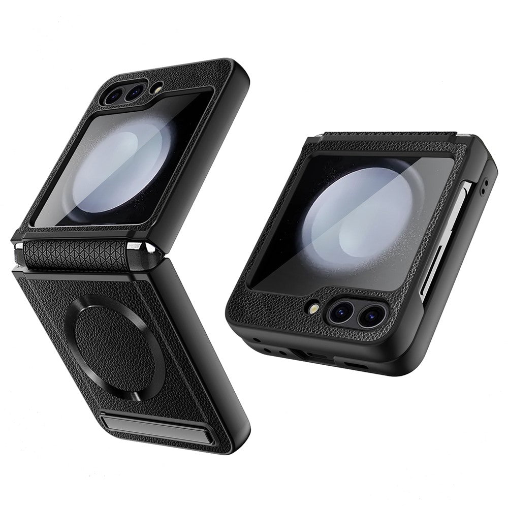 For Samsung Galaxy Z Flip5 5G Kickstand Case Hard PC Phone Cover Magnetic Case