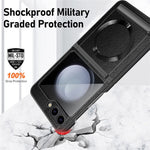 For Samsung Galaxy Z Flip5 5G Kickstand Case Hard PC Phone Cover Magnetic Case