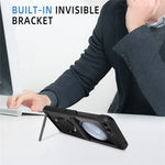 For Samsung Galaxy Z Flip5 5G Kickstand Case Hard PC Phone Cover Magnetic Case