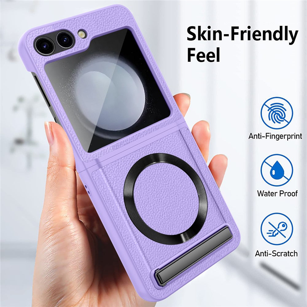 For Samsung Galaxy Z Flip5 5G Kickstand Case Hard PC Phone Cover Magnetic Case