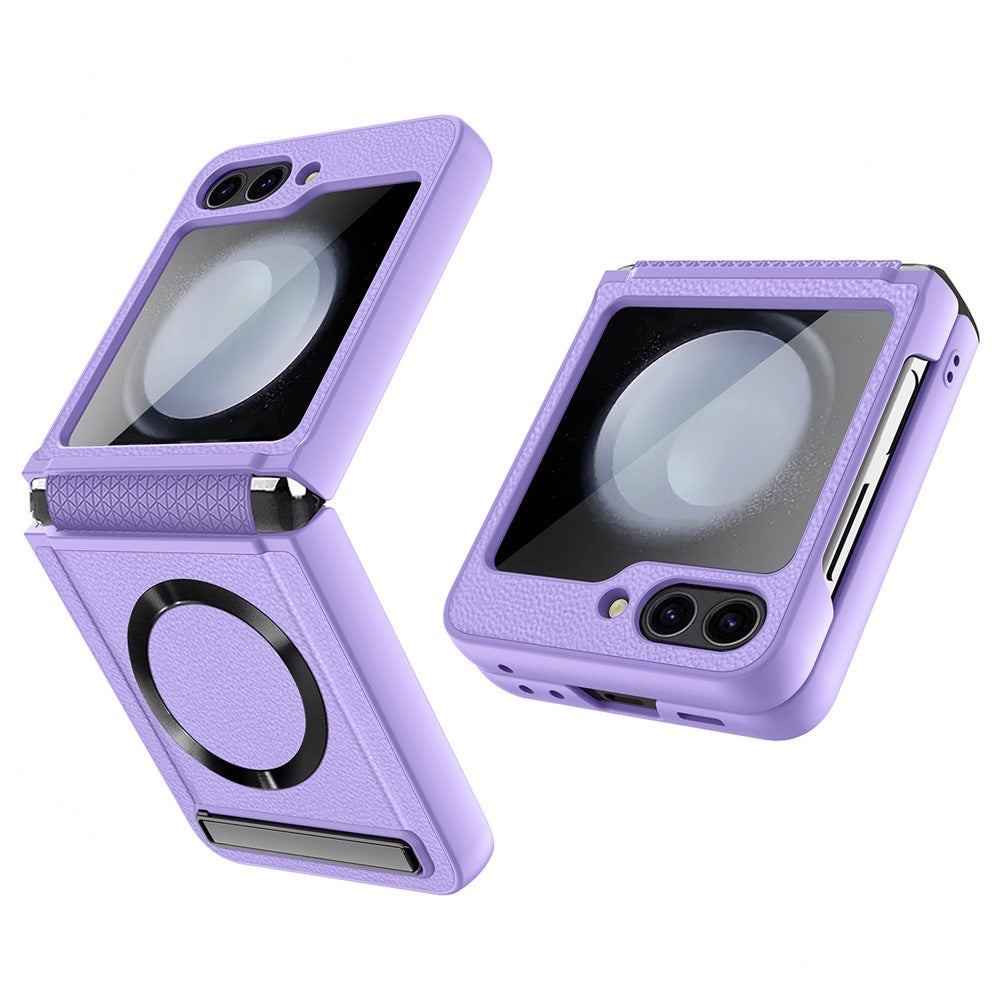 For Samsung Galaxy Z Flip5 5G Kickstand Case Hard PC Phone Cover Magnetic Case